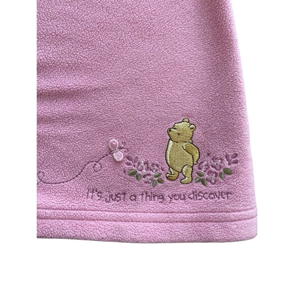 Vtg Disney Classic Pooh Pink Fleece Winnie the Pooh Dress Size 3M - Picture 4 of 7
